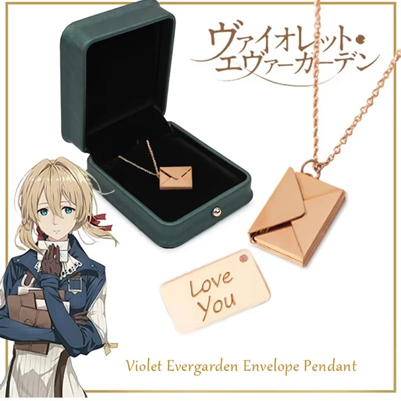 Violet Evergarden Dress - Anime Violet Evergarden Envelope Metal Pendant