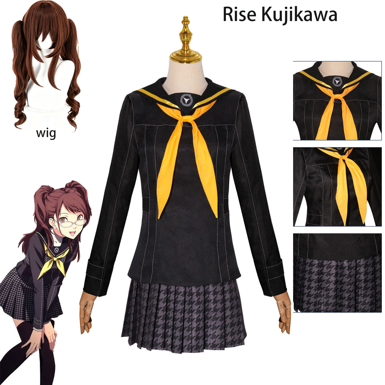 Anime Cosplay Duo - Game Persona 4 Golden Rise Kujikawa