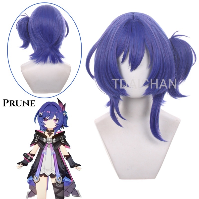 Anime Cosplay Com - Genshin Impact Brune Cosplay Wig Blue