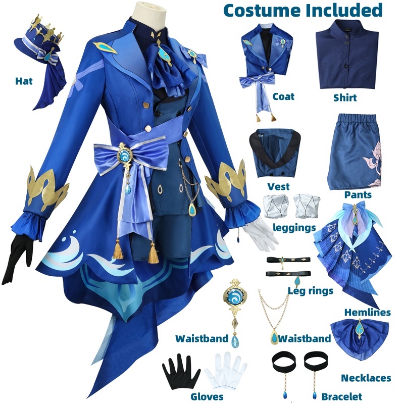 Furina Cosplay Costume Wig Hai - огляд і ціна Violet Evergarden Dress
