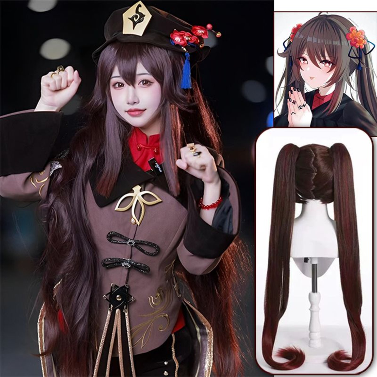 Genshin Impact Hu Tao Cosplay  - огляд і ціна Anime Cosplay Duo