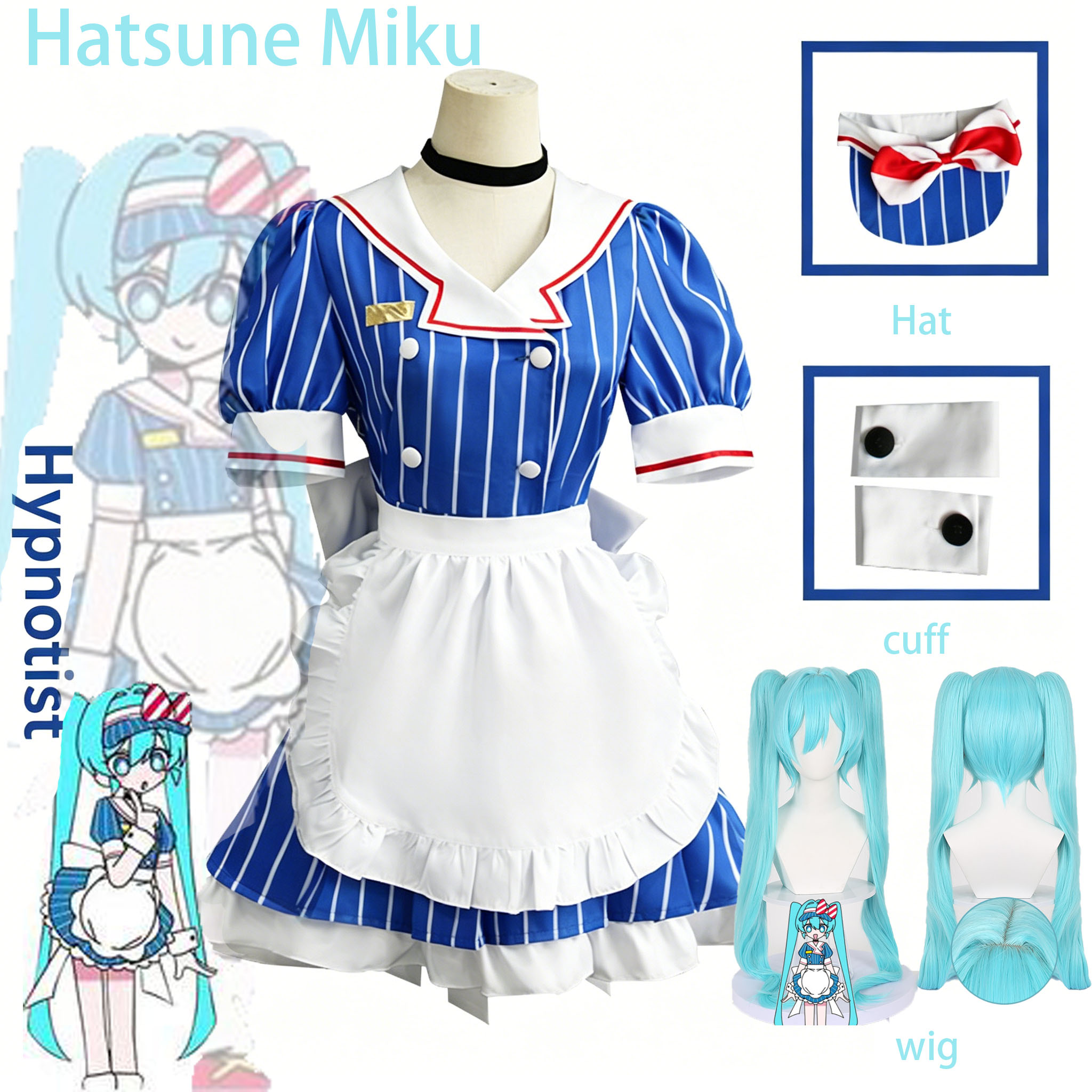 Anime Hypnotist Maid Uniform C - огляд і ціна Anime Cosplay Duo